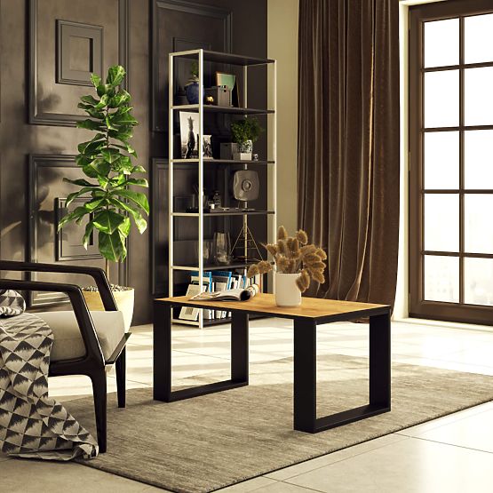 NOX KONFERENCIAI ASZTAL CRAFT TÖLGY / FEKETE