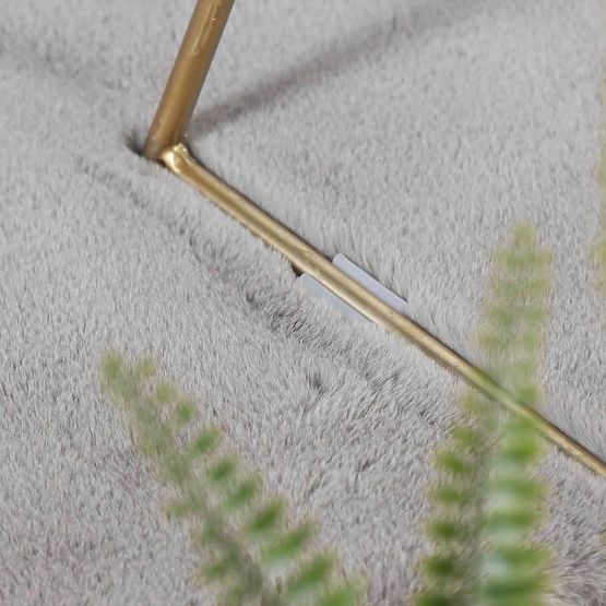 Nyúl selyem szőnyeg - sötétszürke