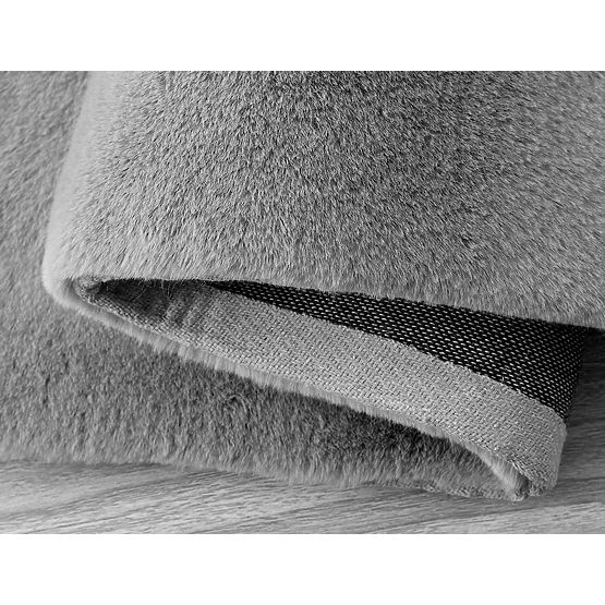 Nyúl selyem szőnyeg - sötétszürke