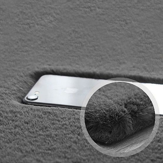 Nyúl selyem szőnyeg - sötétszürke