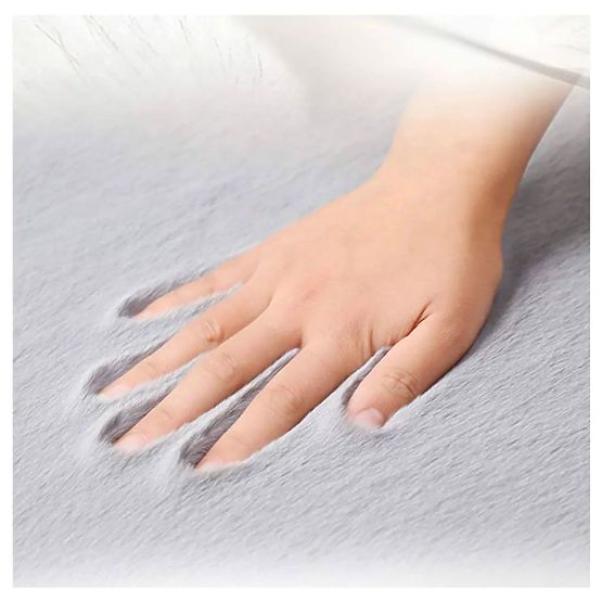 Nyúl selyem szőnyeg - sötétszürke