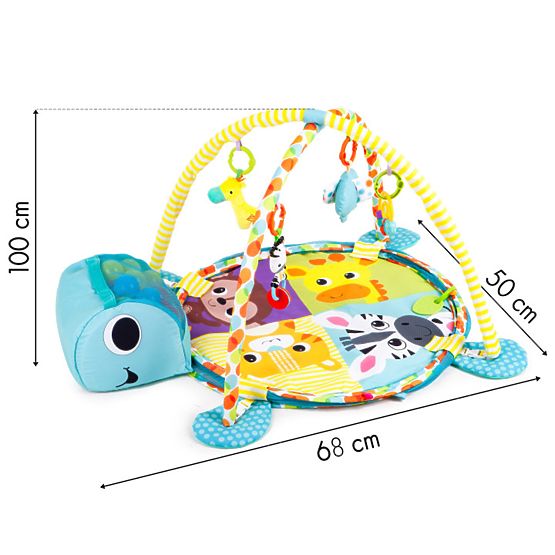 Oktatási játék takaró labdákkal - teknős