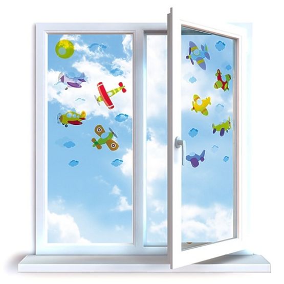 Öntapadó dekoráció - repülők 0,3 m2