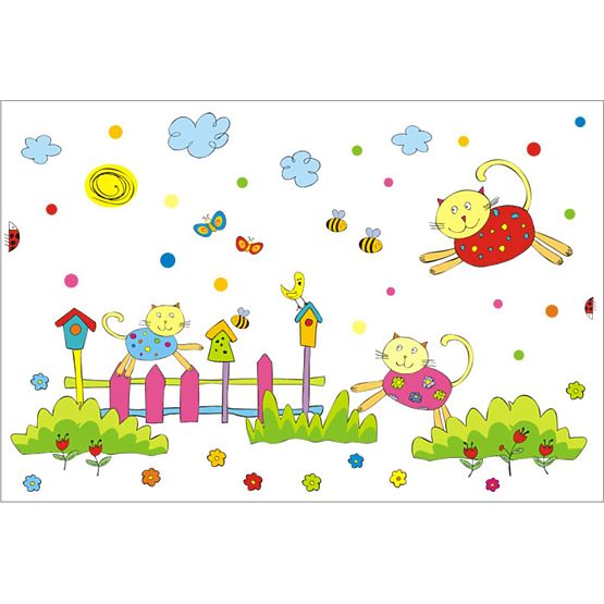 Öntapadó falmatricák - kiscicák