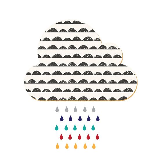 Öntapadó hirdetőtábla DEKORNIK - felhő