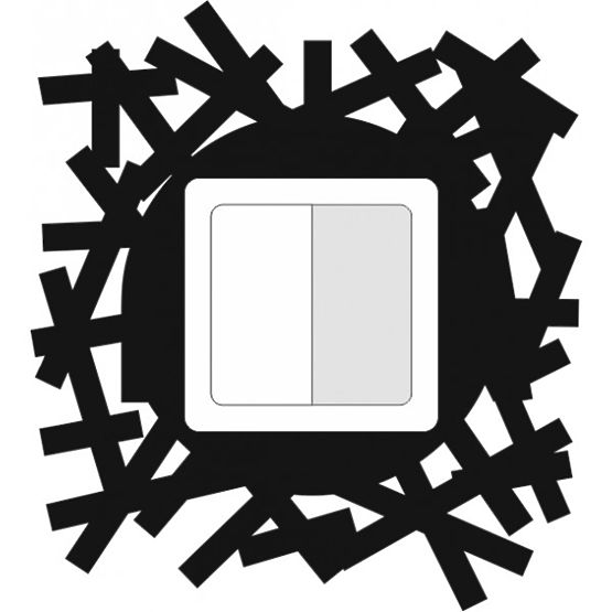 Öntapadó textil kapcsolóvédő - kriksz kraksz