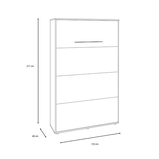 Összecsukható ágy KOBI VERTO 120x200 Kashmir 1 db