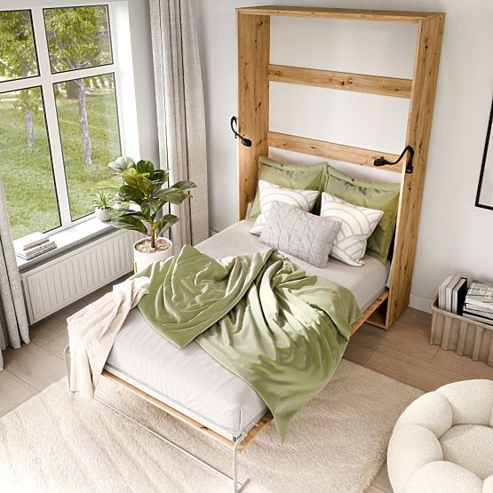 Összecsukható ágy KOBI VERTO 120x200 Tölgy Artisan 1 db