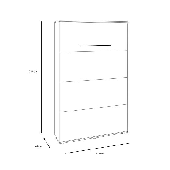 Összecsukható ágy KOBI VERTO 140x200 Szürke 1 db