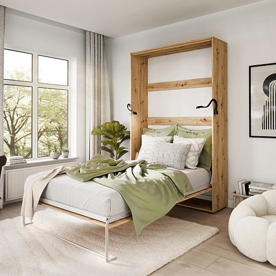 Összecsukható ágy KOBI VERTO 140x200 Tölgy Artisan 1 db