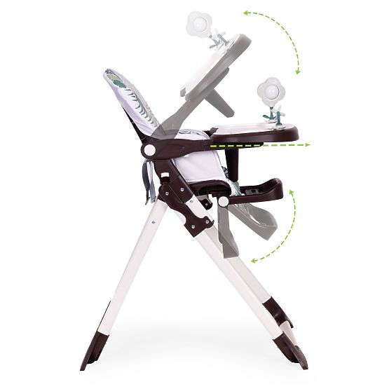 Összecsukható gyerek etetőszék játékokkal ECOTOYS