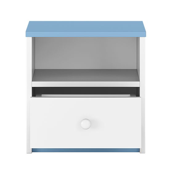 Ourbaby gyermek éjjeliszekrény - kék-fehér