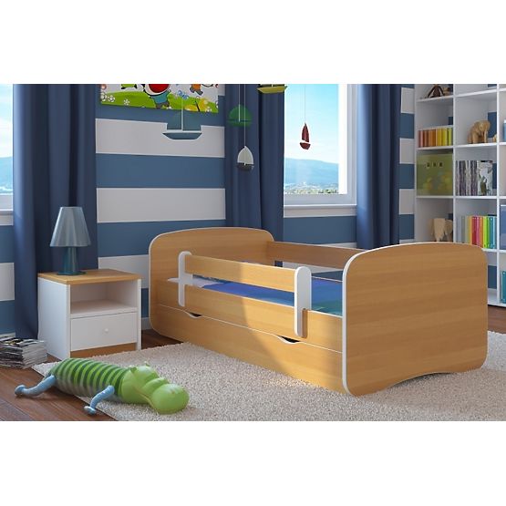OURBABY gyerekágy leesésgátlóval - bükk