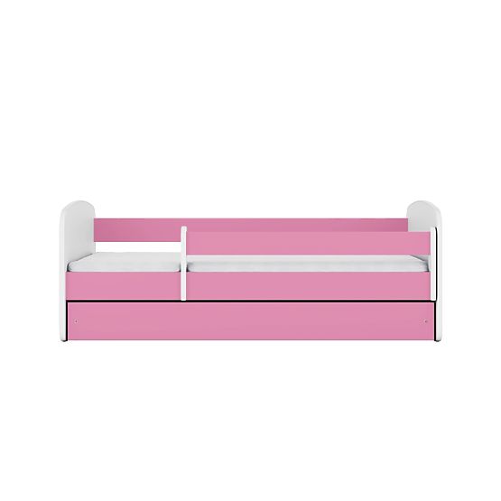 Ourbaby gyerekágy leesésgátlóval - rózsaszín-fehér