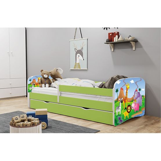 Gyerekágy leesésgátlóval Ourbaby - Szafari