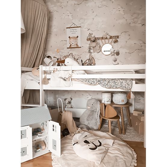 Ourbaby Modo gyermek magasított ágy - fehér