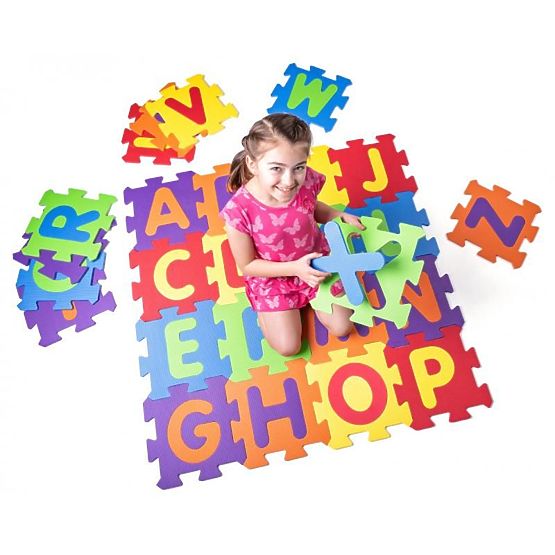 Padló puzzle betűs szőnyeg