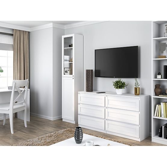 PAFOS W40/SH FEHÉR Vitrin