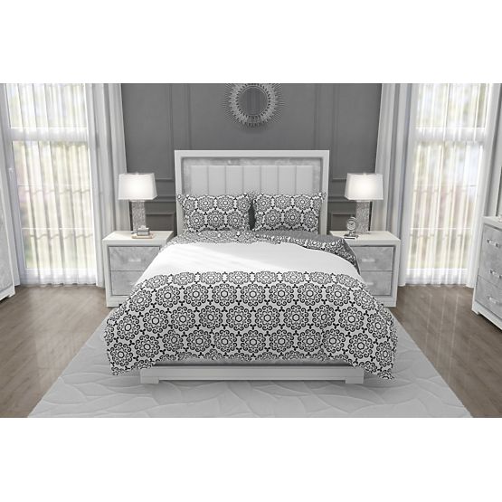 Pamut ágynemű Glamour virágok 140x200cm + 70x90cm