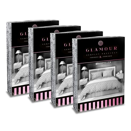 Pamut ágynemű Glamour virágok 140x200cm + 70x90cm