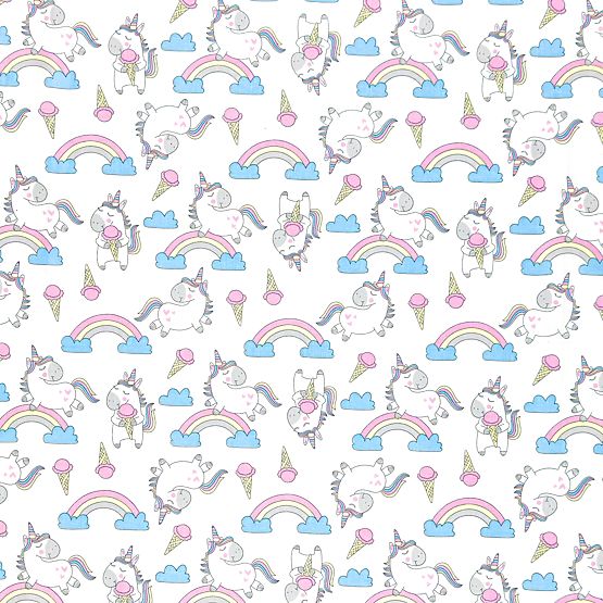 Pamut lepedő - unikornisok