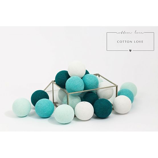 Pamut világító LED golyócskák Cotton Balls - friss love