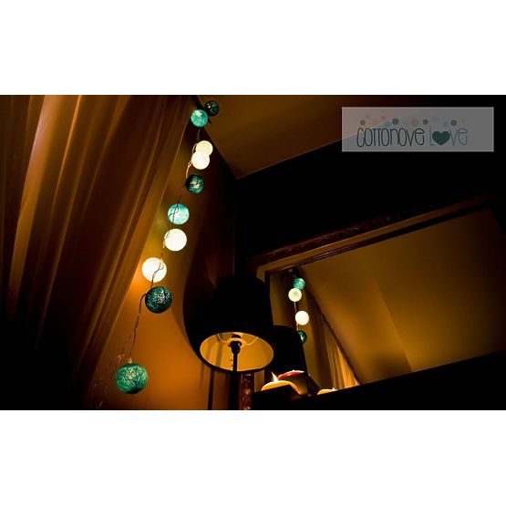 Pamut világító LED golyócskák Cotton Balls - friss love