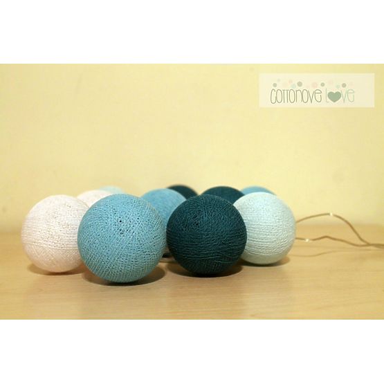 Pamut világító LED golyócskák Cotton Balls - friss love