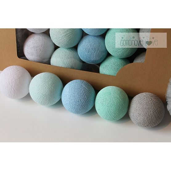 Pamut világító LED golyócskák Cotton Balls - mint pasztell
