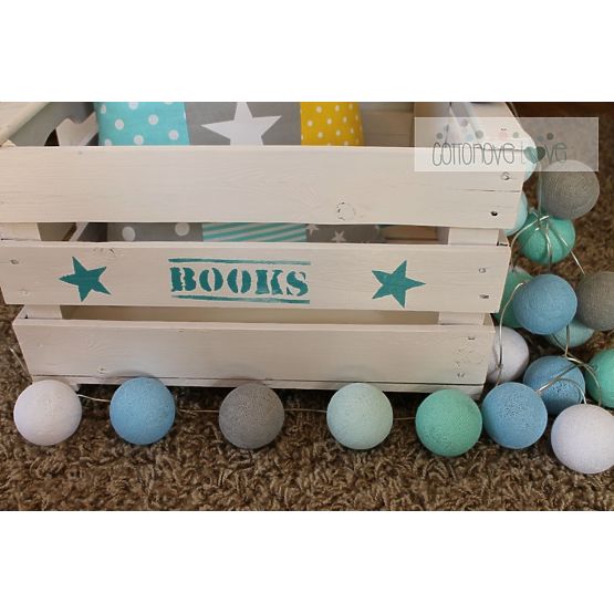 Pamut világító LED golyócskák Cotton Balls - mint pasztell