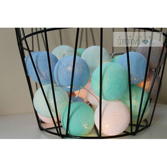 Pamut világító LED golyócskák Cotton Balls - mint pasztell