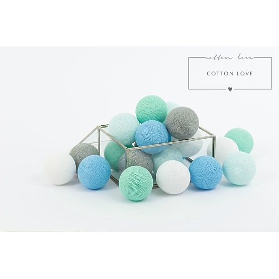 Pamut világító LED golyócskák Cotton Balls - mint pasztell