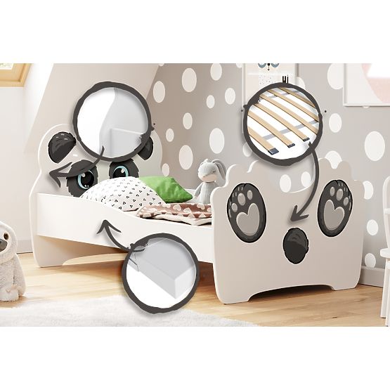 Panda egyszemélyes ágy 160x80 matraccal