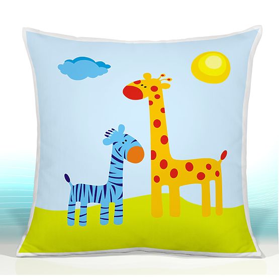 Párna - szafari zsiráf és zebra 22