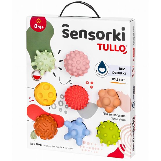 PASTELOVÁ Érzékszervi Labdák Tullo - 8 lyuk nélküli labda
