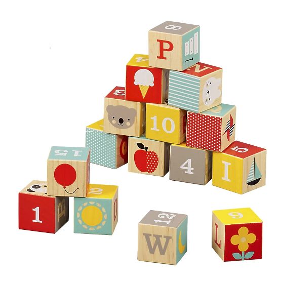 Petit Collage Fa ABC Fa Kockák