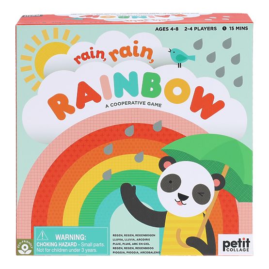 Petit Collage Kooperatív játék Rain, rain, rainbow
