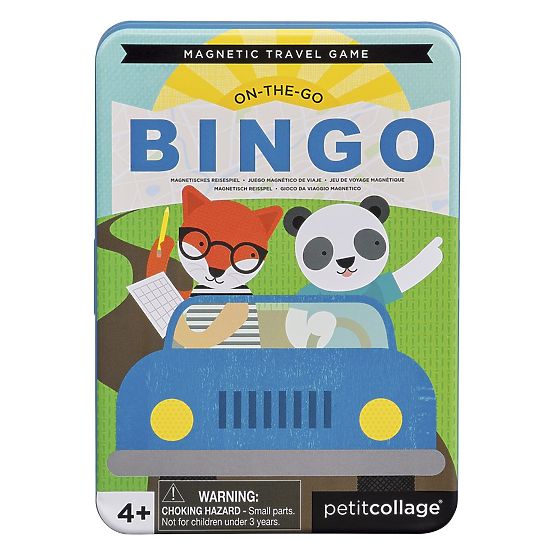 Petit Collage Mágneses Bingo játék - sérült fém doboz