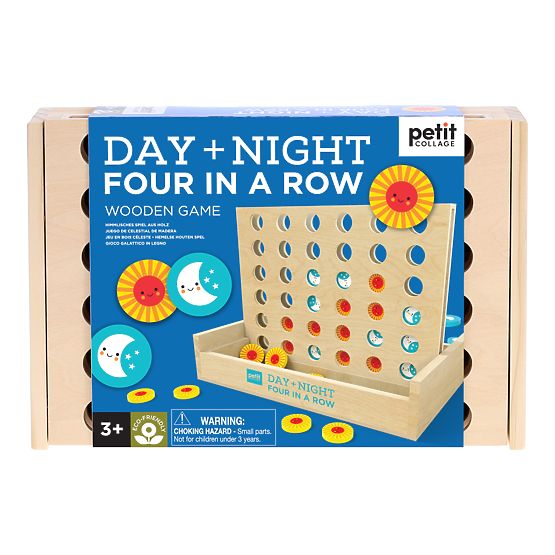 Petit Collage Négy egy sorban játék éjjel és nappal