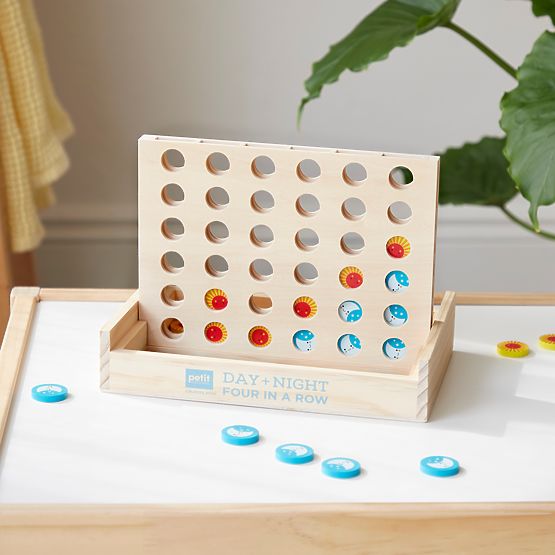 Petit Collage Négy egy sorban játék éjjel és nappal