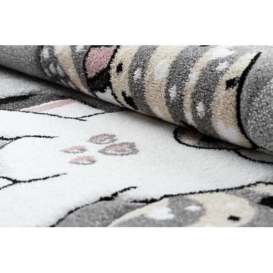 PETIT EGYSZARVÚ kerek szőnyeg, szürke