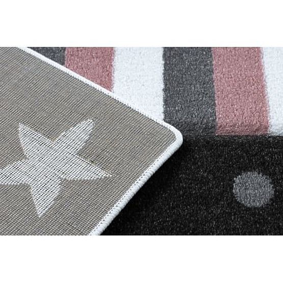 PETIT KICSI SZŐNYEG, SZÍV, CSILLAGOK, rózsaszín