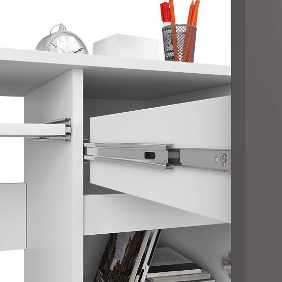 PIKSEL PK SZÁMÍTÓGÉPASZTAL FEHÉR/SZÜRKE - JOBB