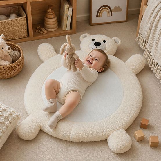 Plüss Baby játszószőnyeg - Mackó