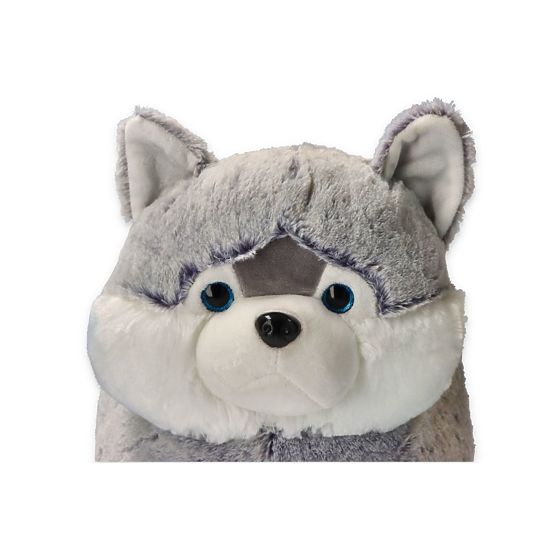 Plüss kutya Husky ülőke