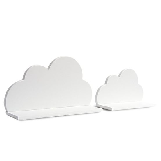 Polc - felhőcske - fehér