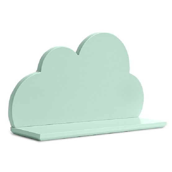 Polc - felhőcske - mentazöld
