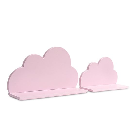 Polc - felhőcske - rózsaszín