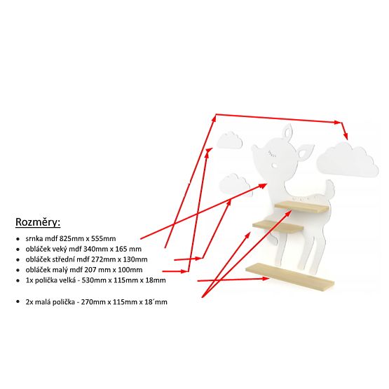 Egy polc egy szarvassal