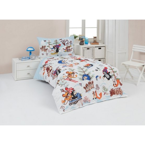 Gyermek ágynemű Mole és téli - 140 x 200 cm + 70 x 90 cm